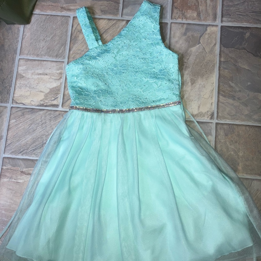 Speechless girls size 7 mint green dress